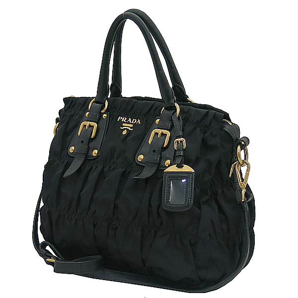 Prada(�����) BN1336 TESSUTO GAUFRE NERO ���� �к긯 ������ ���� ȥ�� ����ΰ� ��Ʈ�� + �����Ʈ�� 2WAY [�λ꼾�Һ���] �̹���3 - ���̺��� �߰���ǰ