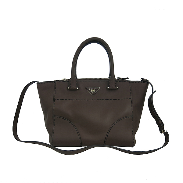 Prada(�����) B2861K CITY CALF ���� �÷� ���ϵ� ��Ƽġ 2WAY [���빮��] �̹���2 - ���̺��� �߰���ǰ