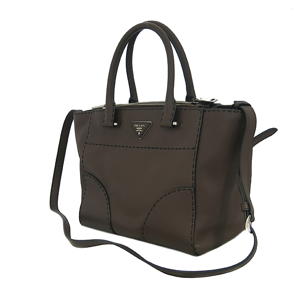 Prada(�����) B2861K CITY CALF ���� �÷� ���ϵ� ��Ƽġ 2WAY [���빮��] �̹���3 - ���̺��� �߰���ǰ