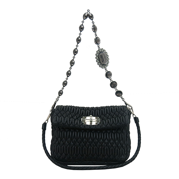 MiuMiu(�̿�̿�) RR1882 NAPPA CRISTAL NERO ����Ų ���� ���� ũ����Ż��� ���� ��Ʈ�� ũ�ν���[�������] [�λ꼾�Һ���] �̹���2 - ���̺��� �߰���ǰ