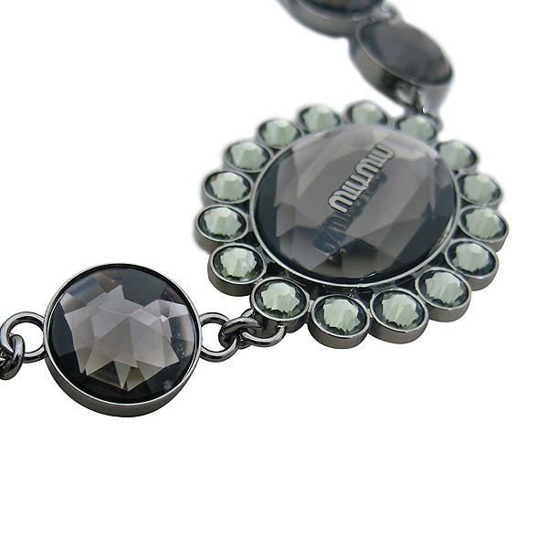 MiuMiu(�̿�̿�) RR1882 NAPPA CRISTAL NERO ����Ų ���� ���� ũ����Ż��� ���� ��Ʈ�� ũ�ν���[�������] [�λ꼾�Һ���] �̹���4 - ���̺��� �߰���ǰ