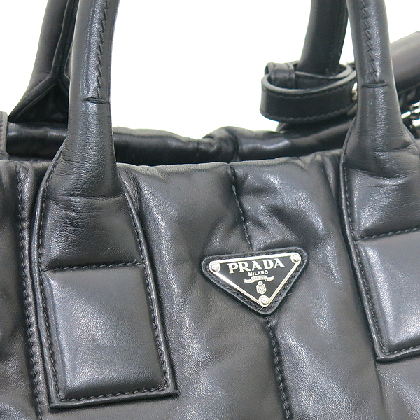 Prada(�����) BN2647 NAPPA BOMBER NERO ����Ų ���� ���� ���� �ﰢ�ΰ� ��Ʈ�� + �����Ʈ�� 2WAY [�λ꼾�Һ���] �̹���3 - ���̺��� �߰���ǰ