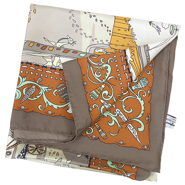 Ferragamo(��󰡸�) 100% ��ũ ��ī�� �̹���2 - ���̺��� �߰���ǰ