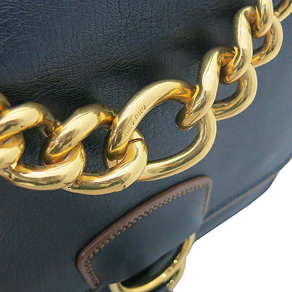 MiuMiu(�̿�̿�) 5BD021 MADRAS LUX + SOFT NERO ����� ���� �������� ���ں��� ���� ������ ����ü�� �÷� ��Ʈ�� + �����Ʈ�� 2WAY [2016�� ������] [�λ꼾�Һ���] �̹���4 - ���̺��� �߰���ǰ