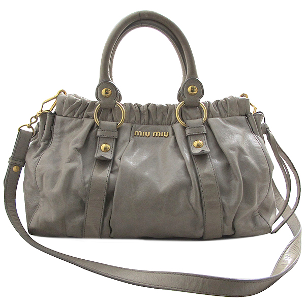 MiuMiu(�̿�̿�) RT0383 Vitello Lux(���ڷ� ����) ���� Bauletto Aperto(�ٿﷹ�� ���丣��) 2WAY [��õ��] �̹���2 - ���̺��� �߰���ǰ