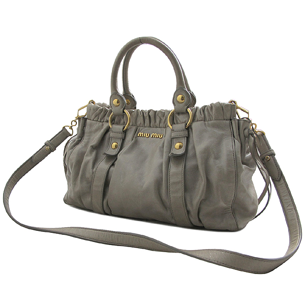MiuMiu(�̿�̿�) RT0383 Vitello Lux(���ڷ� ����) ���� Bauletto Aperto(�ٿﷹ�� ���丣��) 2WAY [��õ��] �̹���3 - ���̺��� �߰���ǰ