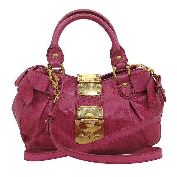 MiuMiu(�̿�̿�) RN0686 ����ΰ� ��� ��ũ���� 2WAY [�λ꼾�Һ���] �̹���2 - ���̺��� �߰���ǰ