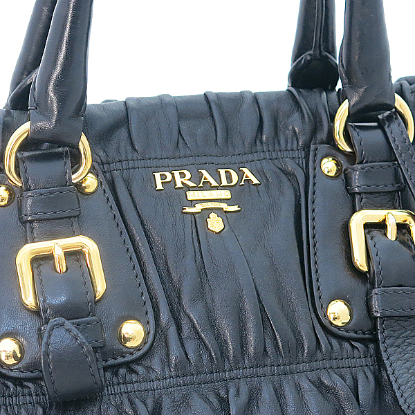 Prada(�����) BN1336 NAPPA GAUFRE NERO ����Ų ���� ���� ������ ����ΰ� ��Ʈ�� + ��� ��Ʈ�� 2WAY [�λ꼾�Һ���] �̹���4 - ���̺��� �߰���ǰ