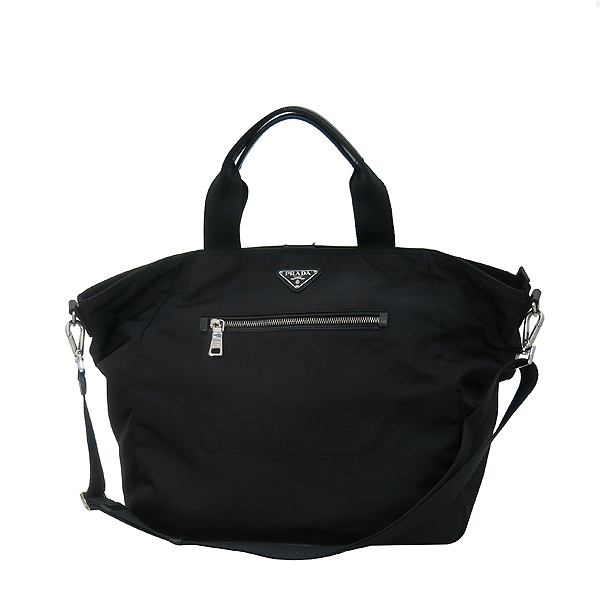 Prada(�����) BR4376 TESSUTO NERO ���� �к긯 �ﰢ ����ΰ� ���� ��Ʈ�� + �����Ʈ�� 2WAY [�λ꼾�Һ���] �̹���2 - ���̺��� �߰���ǰ