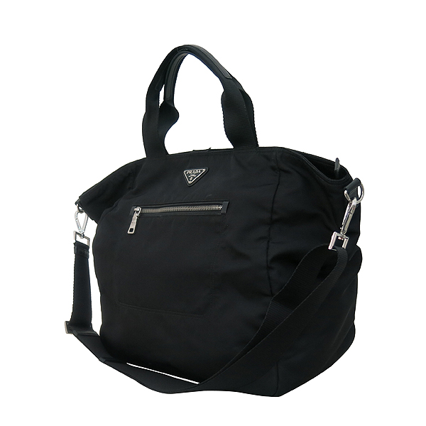 Prada(�����) BR4376 TESSUTO NERO ���� �к긯 �ﰢ ����ΰ� ���� ��Ʈ�� + �����Ʈ�� 2WAY [�λ꼾�Һ���] �̹���3 - ���̺��� �߰���ǰ