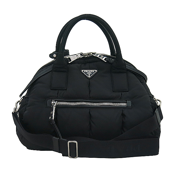 Prada(�����) BL0881 �ﰢ �ΰ� ��� TESSUTO BOMBER ���� �к긯 �е� ��Ʈ�� + ��� ��Ʈ�� 2WAY [�λ꼾�Һ���] �̹���2 - ���̺��� �߰���ǰ