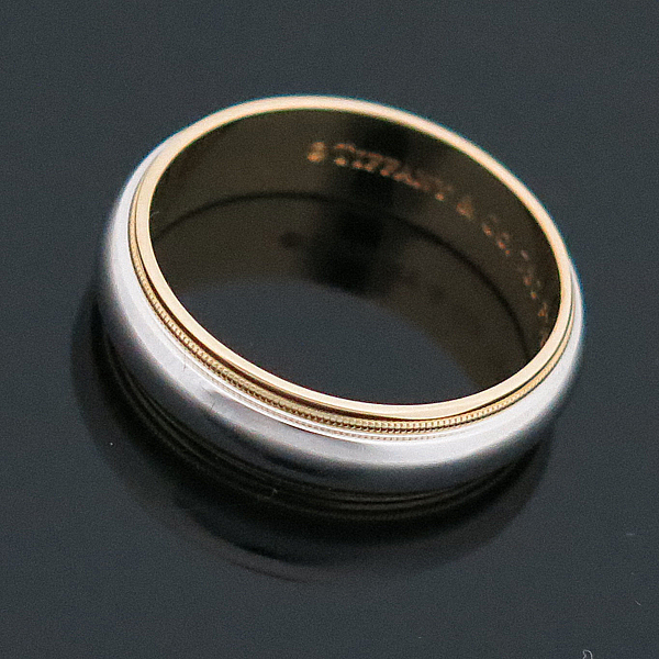 Tiffany(Ƽ�Ĵ�) PT950(�÷�Ƽ��) + 18K ��� �޺� �б׷��� 6MM ���� - 22.5ȣ [�λ꼾�Һ���] �̹���4 - ���̺��� �߰���ǰ