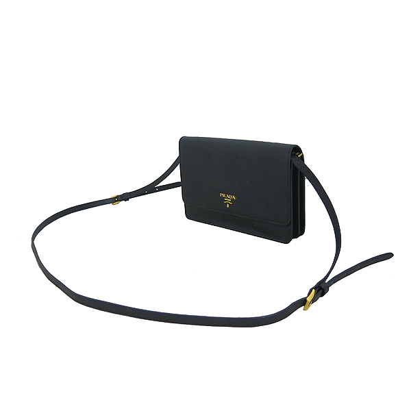 Prada(�����) 1M1361 SAFFIANO METAL NERO ���ǾƳ� ���� ���� �ΰ� Ŭ��ġ ���� ũ�ν��� [���빮��] �̹���2 - ���̺��� �߰���ǰ