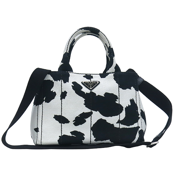 Prada(�����) 1BG439 CANAPA ST.CAVAL BIANCO/NERO �÷� ��Ʈ�� + �����Ʈ�� �̹���2 - ���̺��� �߰���ǰ