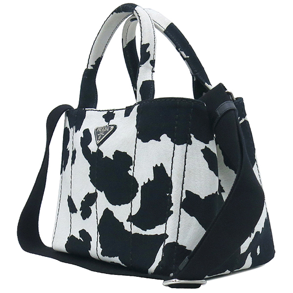 Prada(�����) 1BG439 CANAPA ST.CAVAL BIANCO/NERO �÷� ��Ʈ�� + �����Ʈ�� �̹���3 - ���̺��� �߰���ǰ