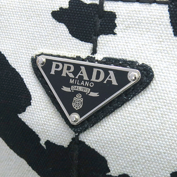 Prada(�����) 1BG439 CANAPA ST.CAVAL BIANCO/NERO �÷� ��Ʈ�� + �����Ʈ�� �̹���4 - ���̺��� �߰���ǰ