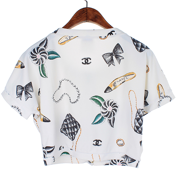 Chanel(����) P06930V04742 ȭ��Ʈ ���Ϸ� �����ؽ� ������ ������ ��ư ���� ž �̹���4 - ���̺��� �߰���ǰ