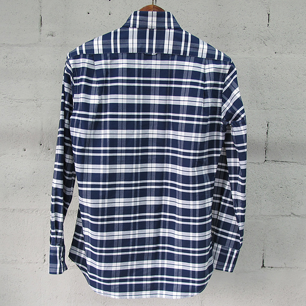 THOM BROWNE(�����) 14SS MWL010 AW8162 �� 100% ���̺� ������ üũ ���� [���빮��] �̹���3 - ���̺��� �߰���ǰ