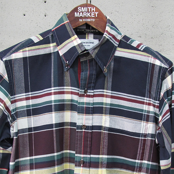 THOM BROWNE(�����) MWL010 AW8518 �� 100% ��Ƽ�÷� ������ üũ ���� [���빮��] �̹���2 - ���̺��� �߰���ǰ