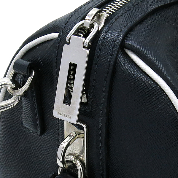 Prada(�����) BL845Y SAFFIANO LUX NERO+TALCO ���ǾƳ� ���� ���� ȭ��Ʈ Ʈ���� �̴� ������ ��Ʈ�� + �����Ʈ�� 2WAY �̹���5 - ���̺��� �߰���ǰ