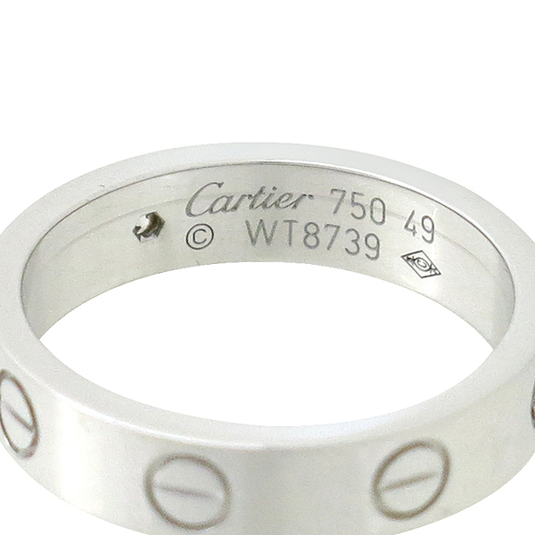 Cartier(��쿡) B4050549 18K ȭ��Ʈ��� �̴� ���긵 1����Ʈ ���̾� ���� 9ȣ �̹���4 - ���̺��� �߰���ǰ