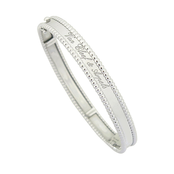 VANCLEEF & ARPELS (��Ŭ�����ؾ���) 18K ȭ��Ʈ ��� �ñ״�ó ������ �극�̽��� ���� - L������ �̹���2 - ���̺��� �߰���ǰ