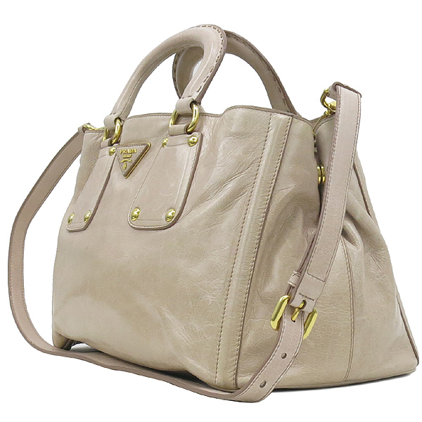 Prada(�����) BN1922 VITELLO SHINE CIPRIA ���ڷ� ���� ��Ƽ�� �ε���ũ ����ΰ� ��Ʈ�� + �����Ʈ�� 2WAY �̹���3 - ���̺��� �߰���ǰ