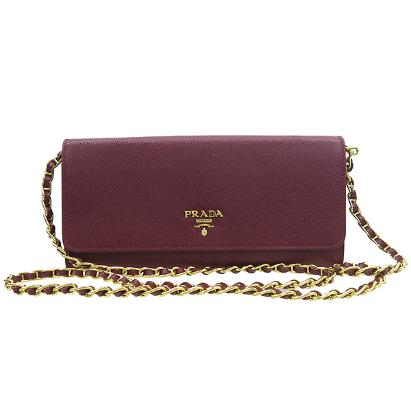 Prada(�����) 1M1290 ��� ��Ż �ΰ� ���� SAFFIANO(���ǾƳ�) CERISE ������ + ü�� ��Ʈ�� �̹���2 - ���̺��� �߰���ǰ