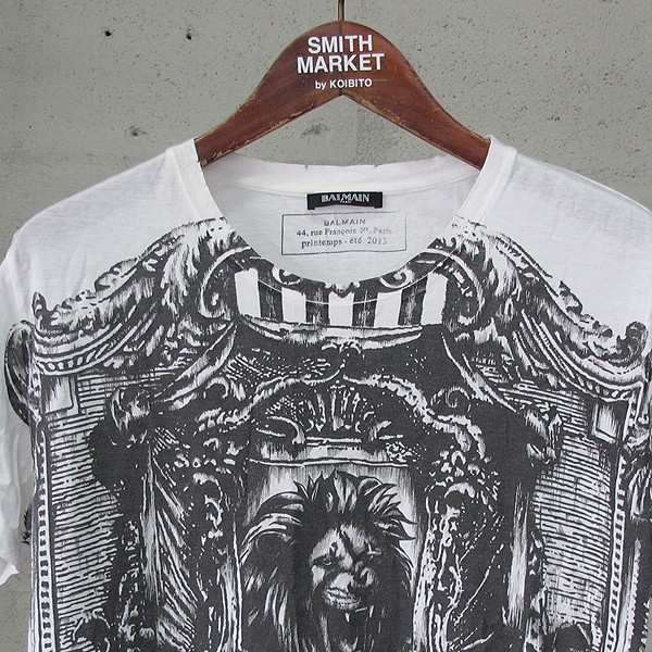 Balmain(�߸�) 13SS S3HJ601 ���̾� ������ ������ ���� Ƽ���� [���빮��] �̹���2 - ���̺��� �߰���ǰ