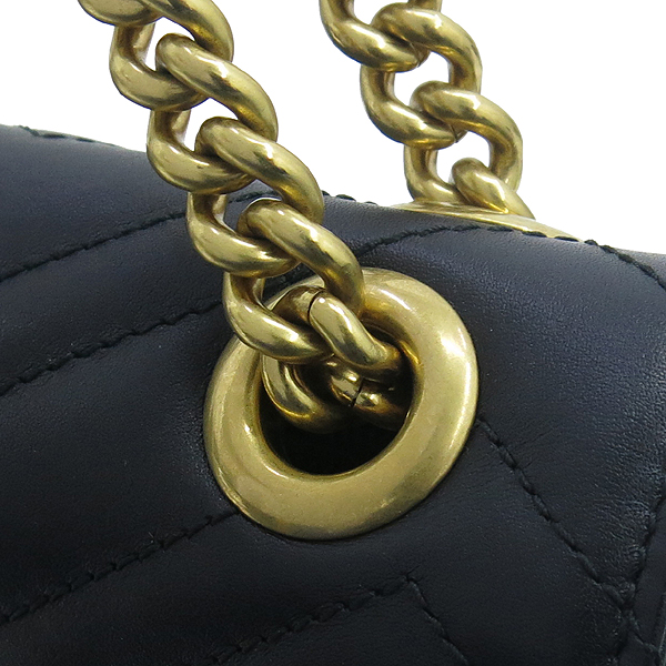 Gucci(����) 443496 ���� Marmont ����Ʈ �̵�� ��Ʋ�� ����� ��Ʈ��Ƽġ GG ����ΰ� �� ��� ü�� �÷� ����� �̹���5 - ���̺��� �߰���ǰ