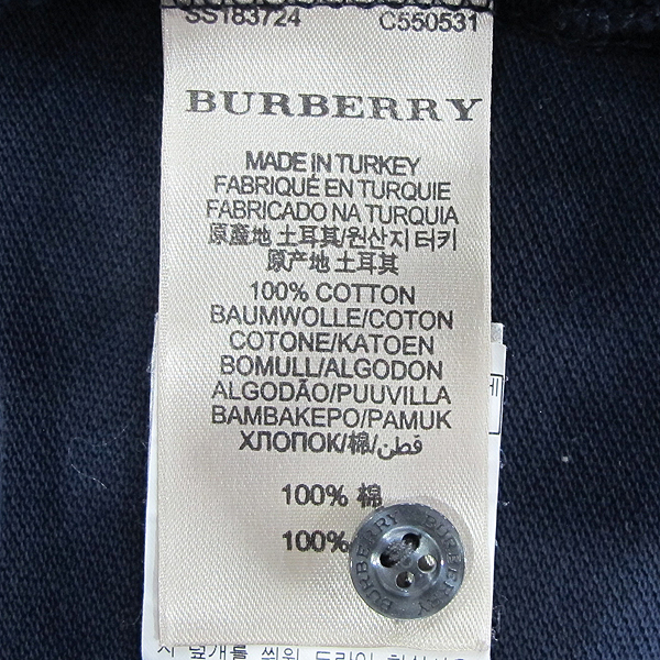 Burberry(������) �긴 �� 100% ���̺� �÷� ������ ���� ī�� Ƽ���� [���빮��] �̹���4 - ���̺��� �߰���ǰ