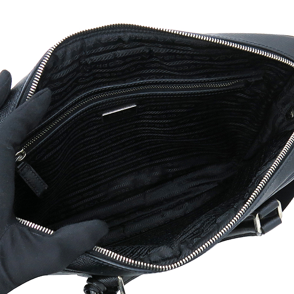 Prada(�����) VA0891 SAFFIANO TRAVEL NERO ���ǾƳ� Ʈ���� ���� �ﰢ ����ΰ� ���� ��Ʈ�� + �����Ʈ�� 2WAY �̹���7 - ���̺��� �߰���ǰ