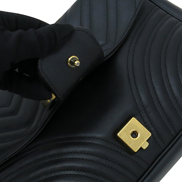 Gucci(����)  443496 ���� Marmont ����Ʈ �̵�� ��Ʋ�� ����� ��Ʈ��Ƽġ GG ����ΰ� �� ��� ü�� �÷� ����� �̹���6 - ���̺��� �߰���ǰ