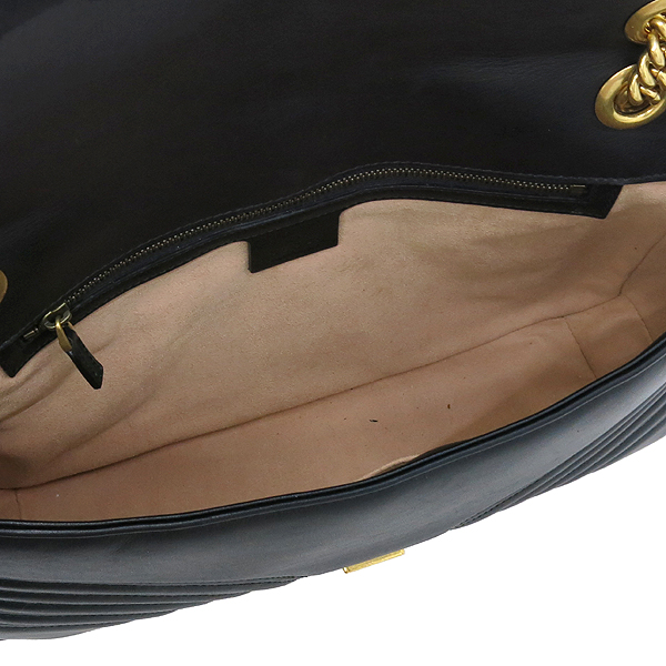 Gucci(����)  443496 ���� Marmont ����Ʈ �̵�� ��Ʋ�� ����� ��Ʈ��Ƽġ GG ����ΰ� �� ��� ü�� �÷� ����� �̹���7 - ���̺��� �߰���ǰ