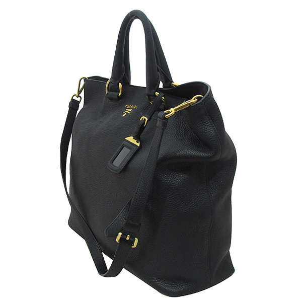 Prada(ÇÁ¶ó´Ù) BN1713 VIT.DAINO ºí·¢ ·¹´õ ±ÝÀå ·Î°í 2WAY Prada(ÇÁ¶ó´Ù) BN1713 VIT.DAINO ºí·¢ ·¹´õ ±ÝÀå ·Î°í 2WAY