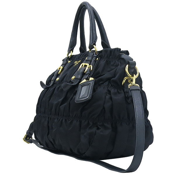 Prada(�����) BN1336 TESSUTO GAUFRE NERO ���� �к긯 ������ ���� ȥ�� ����ΰ� ��Ʈ�� + �����Ʈ�� 2WAY �̹���2 - ���̺��� �߰���ǰ