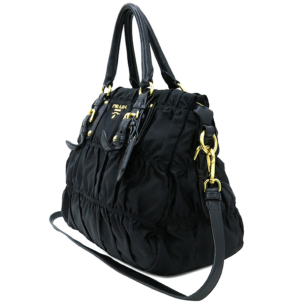 Prada(�����) BN1336 TESSUTO GAUFRE NERO ���� �к긯 ������ ���� ȥ�� ����ΰ� ��Ʈ�� + �����Ʈ�� 2WAY �̹���3 - ���̺��� �߰���ǰ