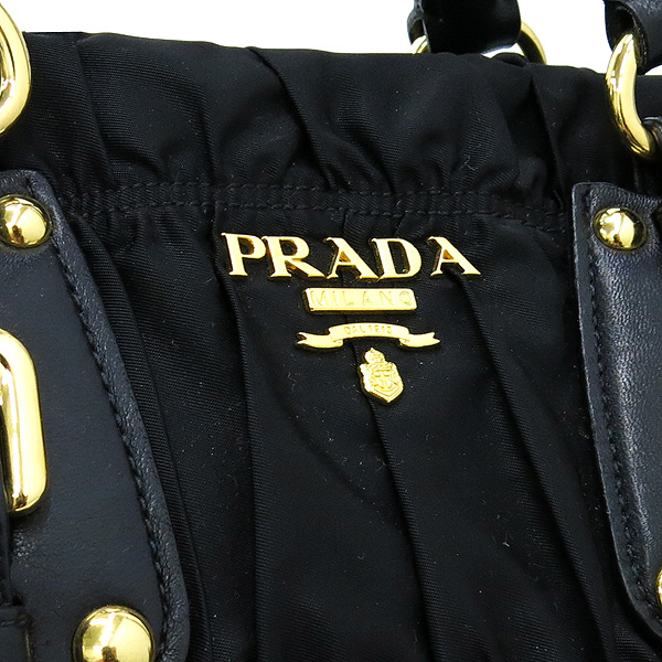 Prada(�����) BN1336 TESSUTO GAUFRE NERO ���� �к긯 ������ ���� ȥ�� ����ΰ� ��Ʈ�� + �����Ʈ�� 2WAY �̹���4 - ���̺��� �߰���ǰ