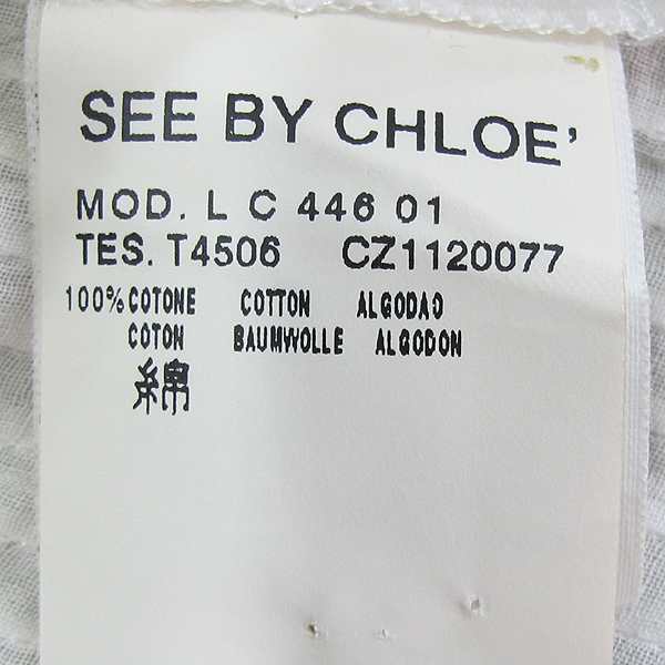 SEE BY CHLOE(�����̲��ο�) �� 100% ȭ��Ʈ �÷� ���̽� ������ ������ ���� ����콺 [���빮��] �̹���4 - ���̺��� �߰���ǰ