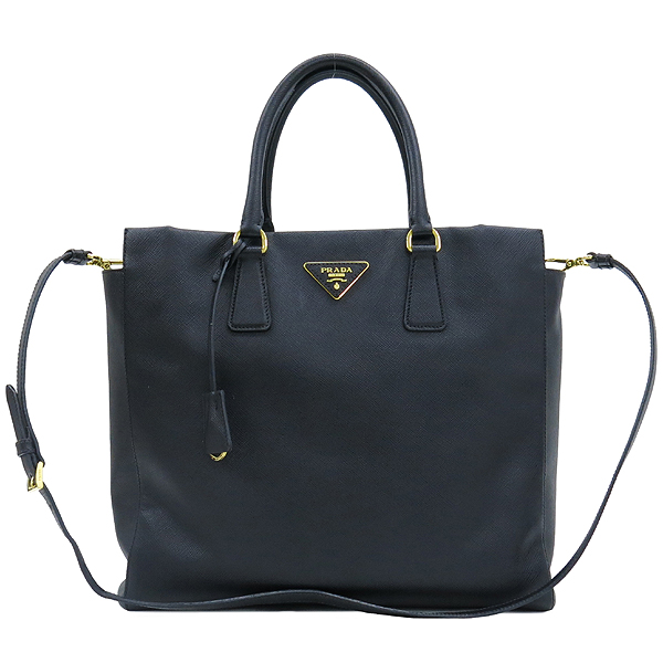 Prada(�����) BN2259 SAFFIANO LUX NERO ���� ���ǾƳ� �ﰢ ����ΰ� ��Ʈ�� + �����Ʈ�� 2WAY �̹���2 - ���̺��� �߰���ǰ