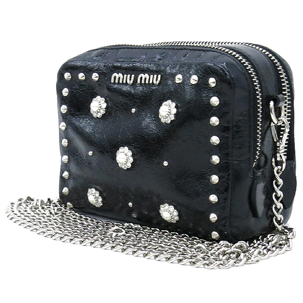 MiuMiu(�̿�̿�) 5N1750 ���� ���͵� ũ����Ż ��� �̴� ũ�ν��� �̹���3 - ���̺��� �߰���ǰ