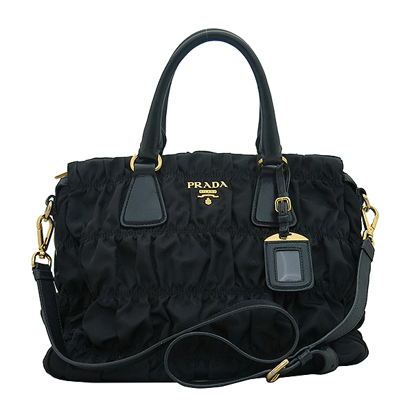 Prada(�����) B1336M TESSUTO GAUFRE NERO ���� �к긯 ������ ����ΰ� ��Ʈ�� + �����Ʈ�� 2WAY [�λ꼾�Һ���] �̹���2 - ���̺��� �߰���ǰ