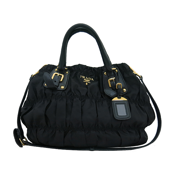 Prada(�����) BN1792 TESSUTO GAUFRE NERO ���� �к긯 ������ ����ΰ� ��Ʈ�� + �����Ʈ�� 2WAY [�λ꼾�Һ���] �̹���2 - ���̺��� �߰���ǰ