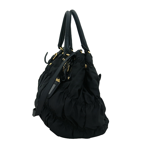 Prada(�����) BN1792 TESSUTO GAUFRE NERO ���� �к긯 ������ ����ΰ� ��Ʈ�� + �����Ʈ�� 2WAY [�λ꼾�Һ���] �̹���3 - ���̺��� �߰���ǰ