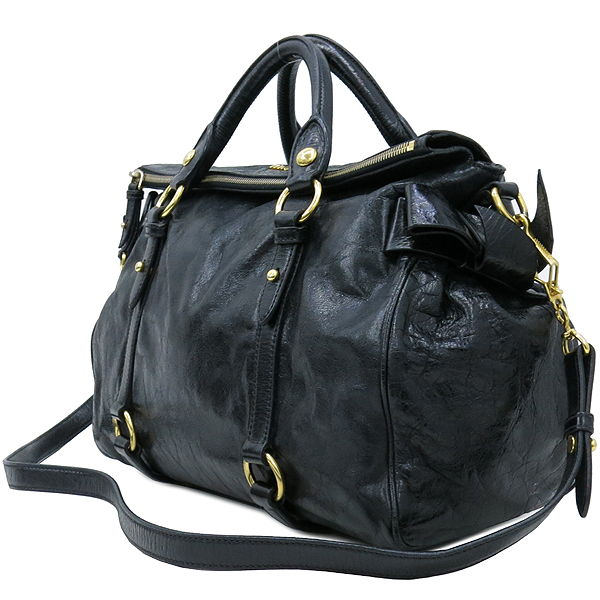 MiuMiu(�̿�̿�) RT0365 VITELLO LUX ���� ���� ���� ��� ���� �ΰ� 2WAY �̹���2 - ���̺��� �߰���ǰ