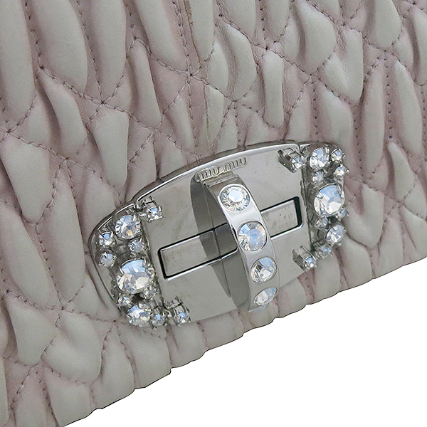 MiuMiu(�̿�̿�) RP0169 NAPPA CRISTAL CIPRIA ����Ų ��ũ ��Ʋ��� ���� ũ����Ż ��� Ŭ��ġ + ������Ʈ�� + ũ����Ż��Ʈ�� [�λ꼾�Һ���] �̹���4 - ���̺��� �߰���ǰ