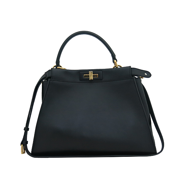 Fendi(���) 8BN290 3ZN F0KUR NAPPA SHINY ���� PEEKABOO REGULAR ��ī�� ���ַ� S������ ����ΰ� �� ��� ��Ʈ�� + �����Ʈ�� 2WAY [�λ꼾�Һ���] �̹���2 - ���̺��� �߰���ǰ