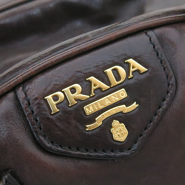 Prada(�����) BL0413 GLACE CALF EBANO �׷��̽� ī�� ���ں���� ����Ż �ڵ� ����ΰ� ��Ʈ�� + �����Ʈ�� 2WAY [�λ꼾�Һ���] �̹���4 - ���̺��� �߰���ǰ