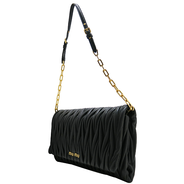 MiuMiu(�̿�̿�) RP345M MATELASSE NERO ����Ų ���� ��Ʈ��� ����ΰ� ü�� �÷� ����� [��õ��] �̹���3 - ���̺��� �߰���ǰ