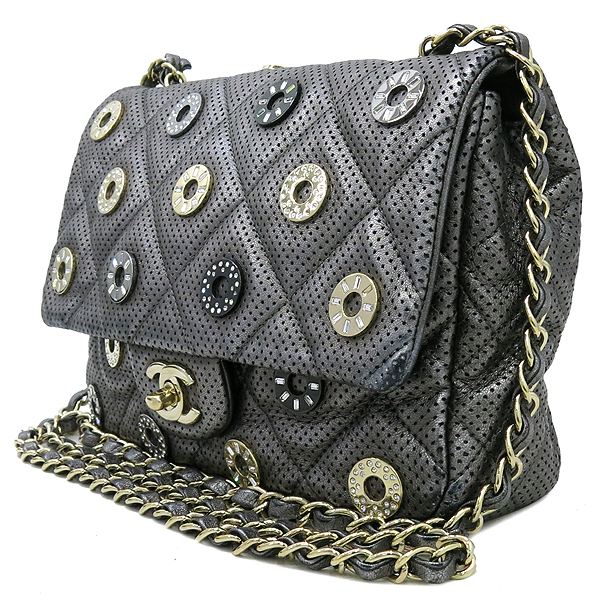 Chanel() 15 Perforated Metallic Lambskin Small CC Medals Flap gold ü  ̹2 - ̺ ߰ǰ